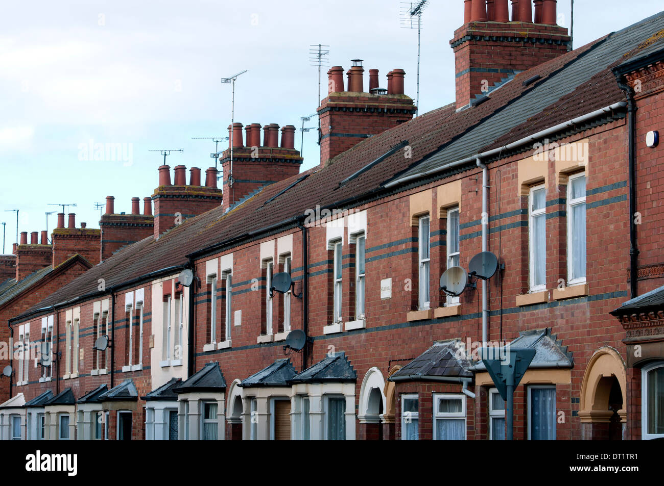 Terraced former railway workers houses, Wolverton, Buckinghamshire
