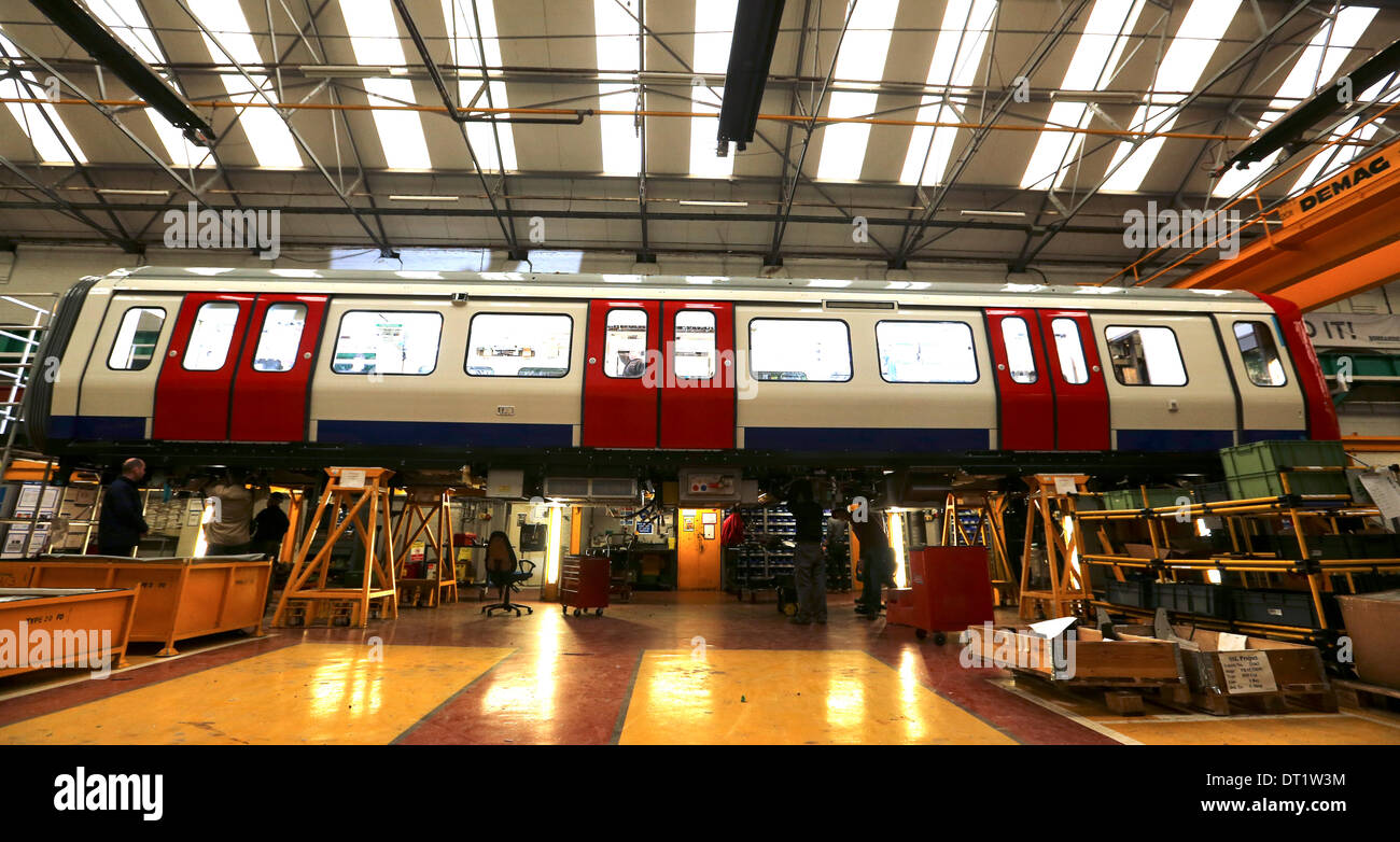 Derby, UK. 6th February 2014. Staff working at Bombardier, Derby today