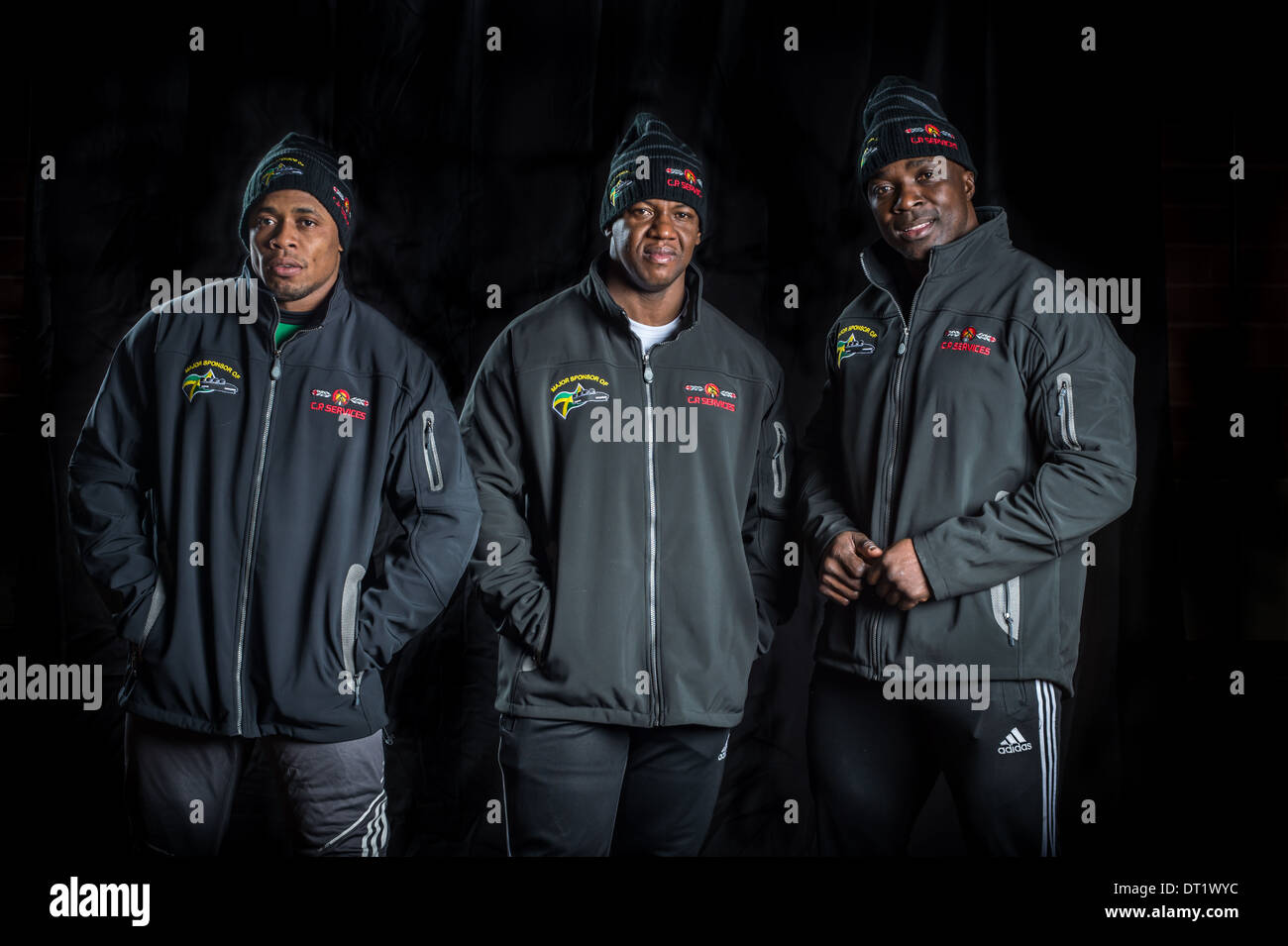 Jamaican Bobsled Team Gains Sponsorship Just in Time for Sochi Olympics Stock Photo