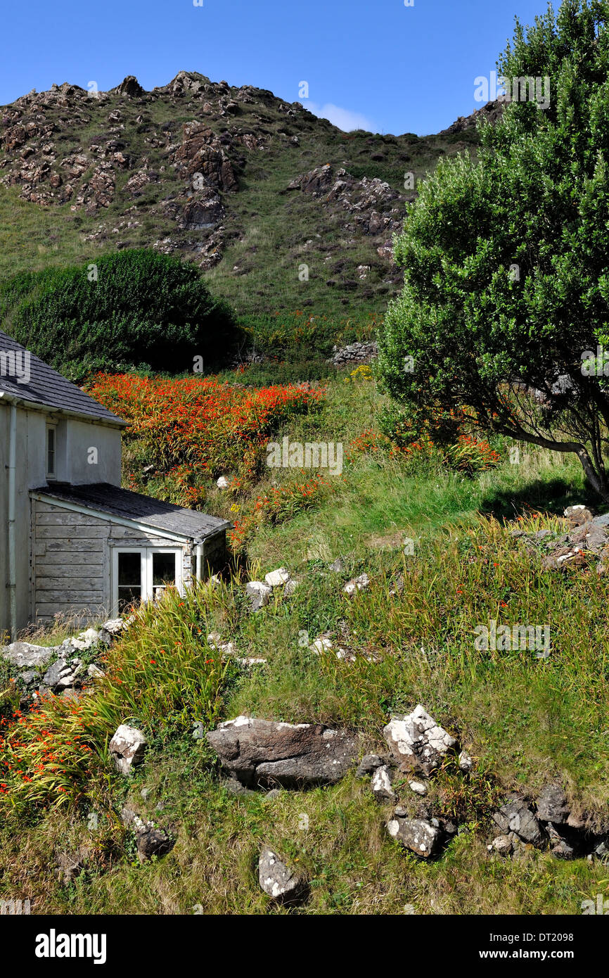 An Abandoned House And Garden At Kynance Cove Cornwall England