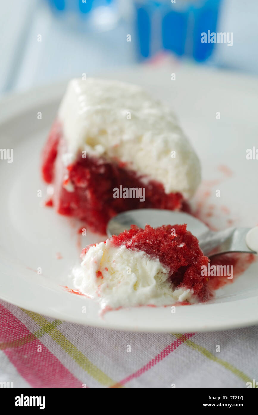 Strawberry snow ice Stock Photo Alamy