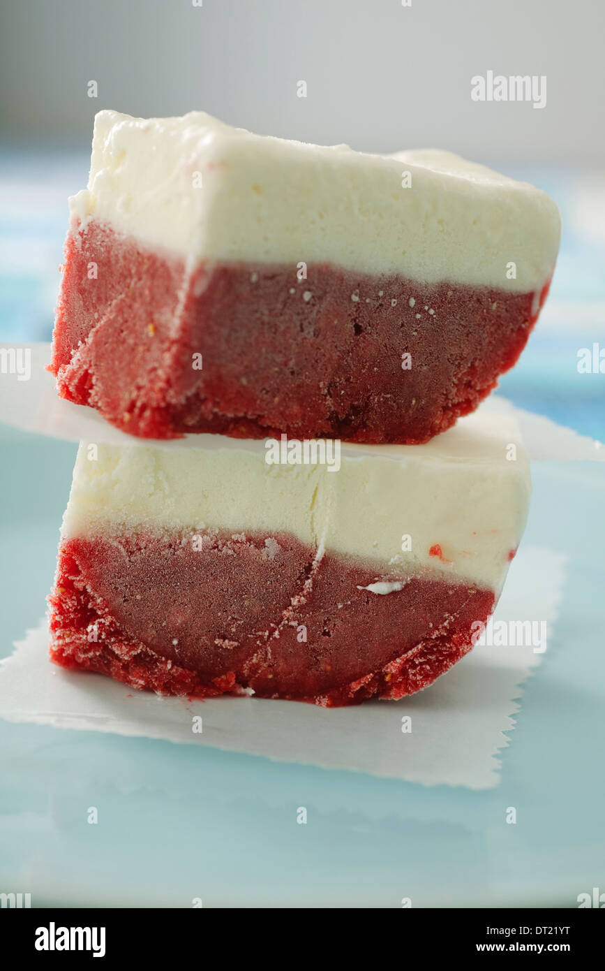 Strawberry snow ice Stock Photo Alamy