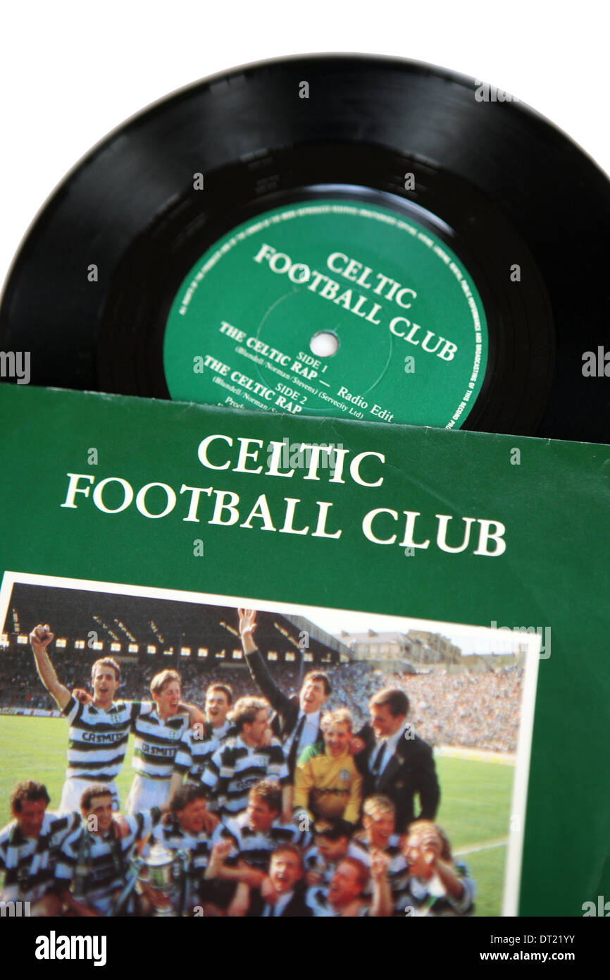 Celtic Football Club record 'The Celtic Rap' Stock Photo