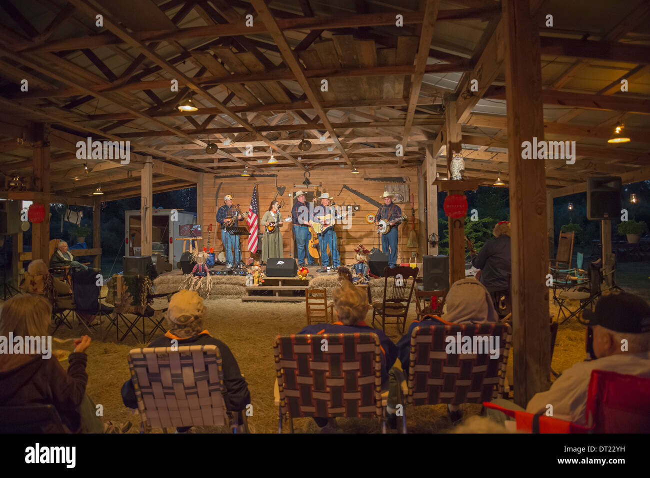 Fall gathering at the Home Place in Alachua Florida. Stock Photo