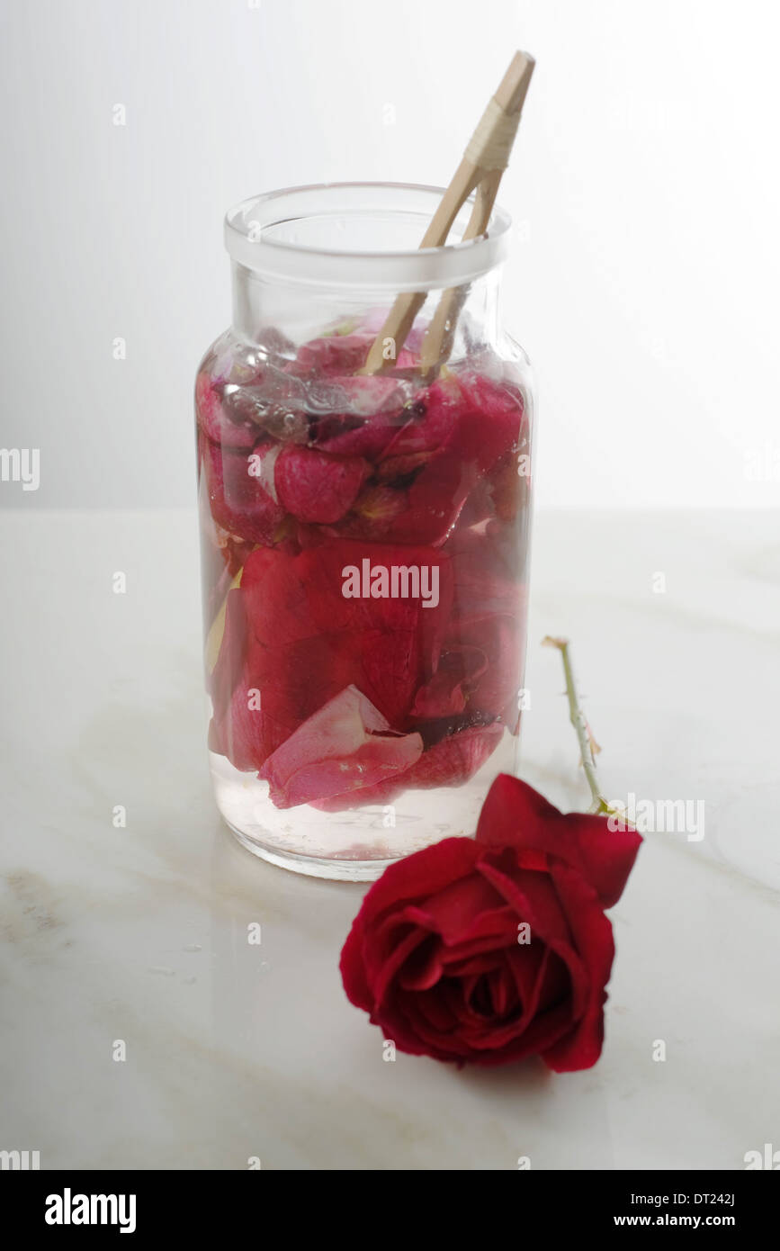 Vinegar of roses Stock Photo Alamy