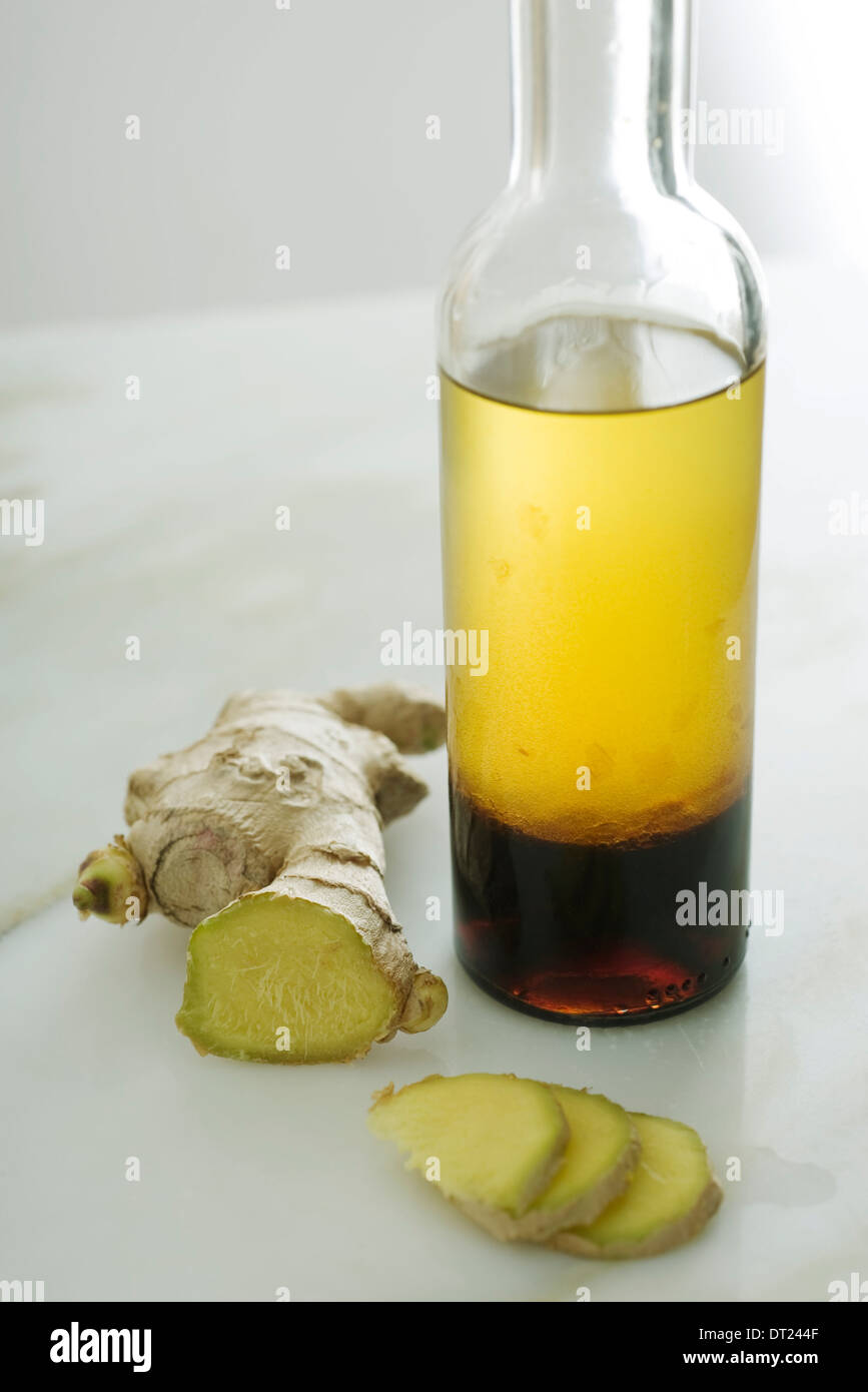 Ginger and soy dressing Stock Photo Alamy