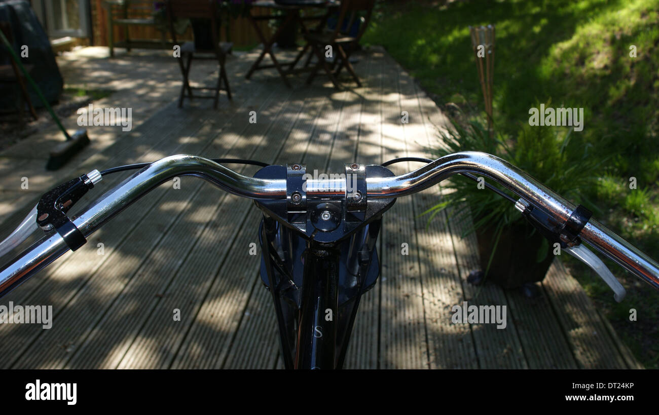 schwinn stingray spoiler chopper bicycle bike Stock Photo