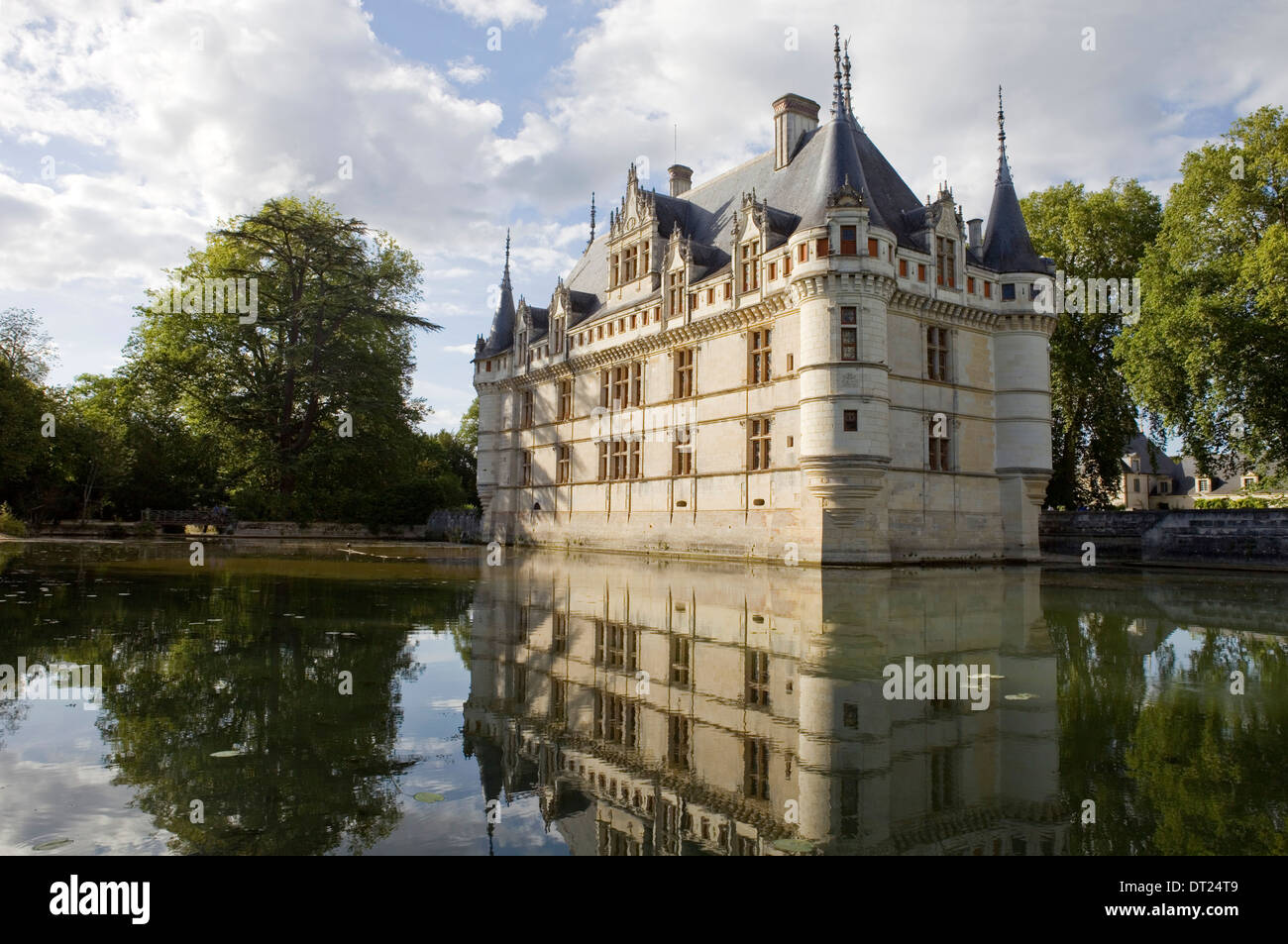 chateau azay-le-rideau in loire valley, france Stock Photo - Alamy