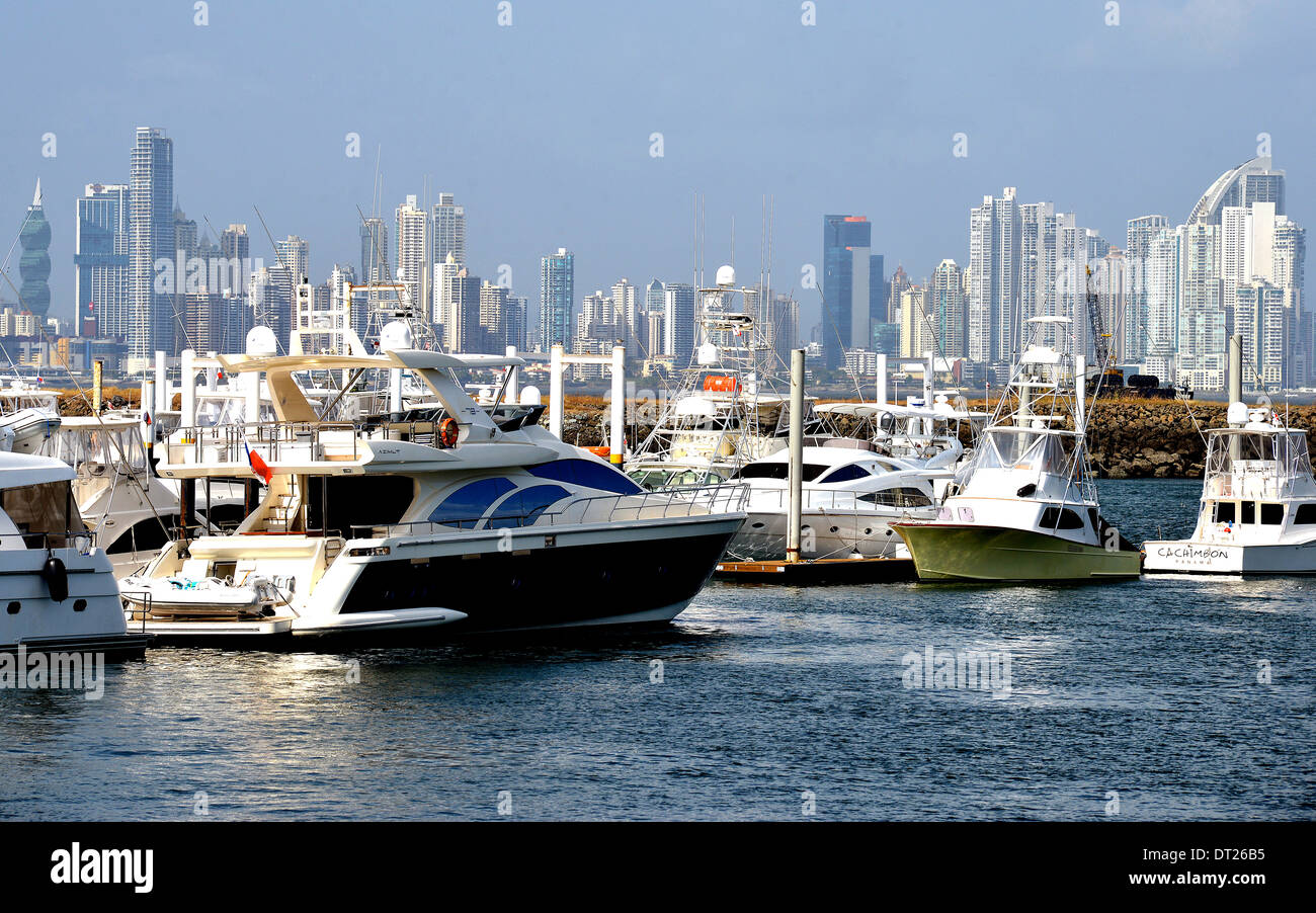 Fuerte Amador marina, Panama city, Panama Stock Photo