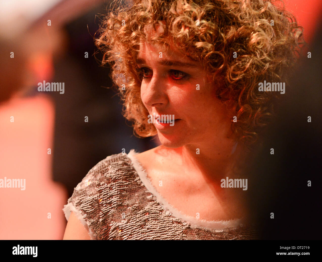 BERLIN, GERMANY, 6th Feb, 2014. Valeria Golino attends the 'The Grand Budapest Hotel ' Premiere at at the 64th Annual Berlinale International Film Festival at Berlinale Palast on February 6th, 2014 in Berlin, Germany. Credit:  Janne Tervonen/Alamy Live News Stock Photo