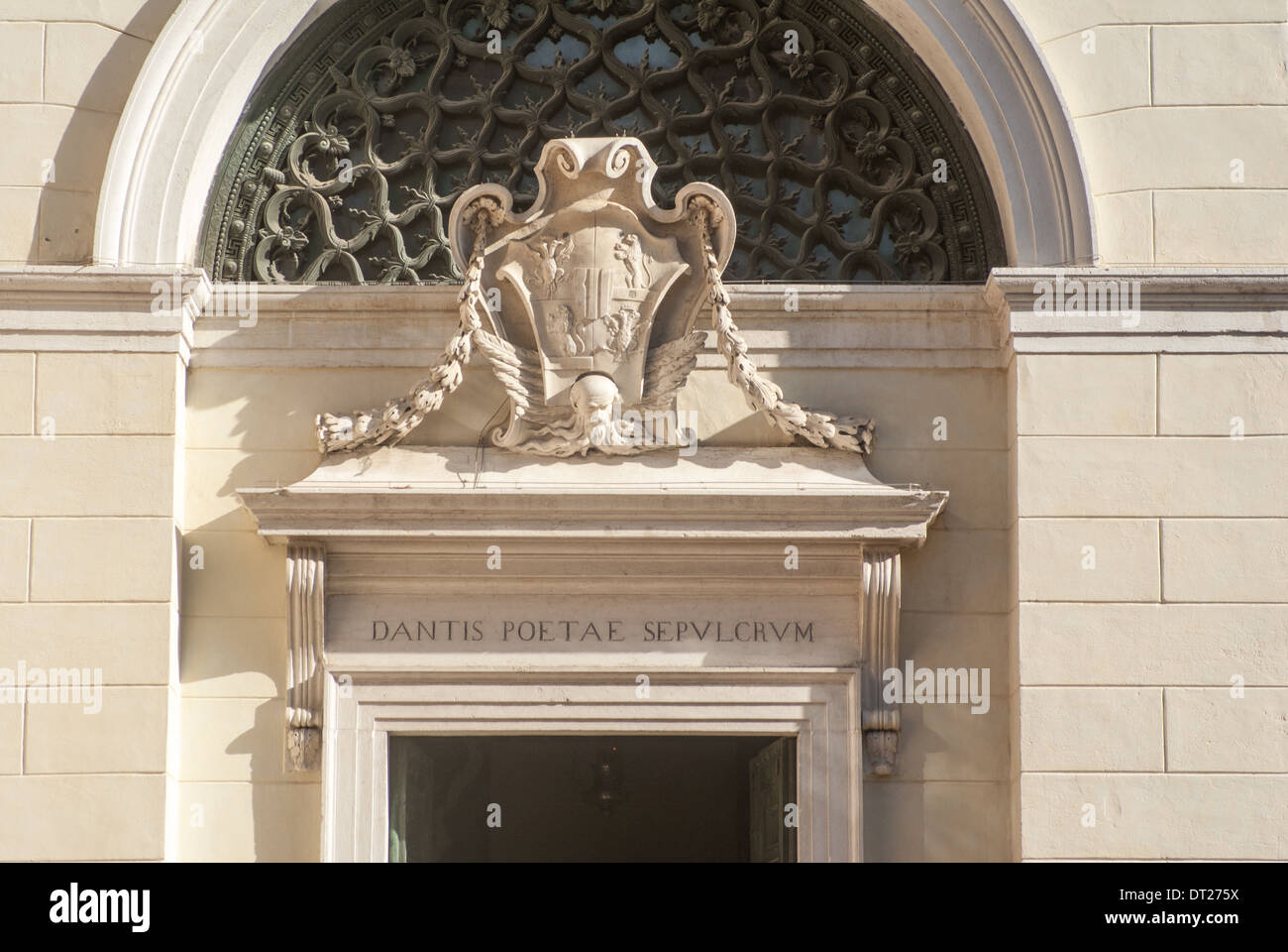 tomb of poet Dante.  Ravenna Italy Stock Photo