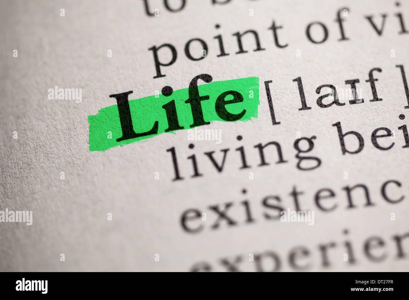 Definition of life hires stock photography and images Alamy