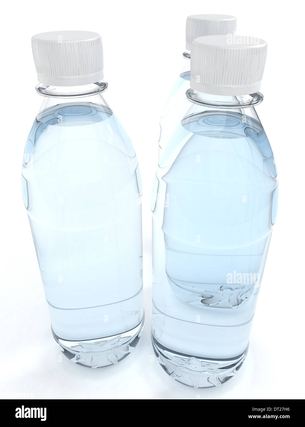 Bottles of water isolated on white background Stock Photo - Alamy