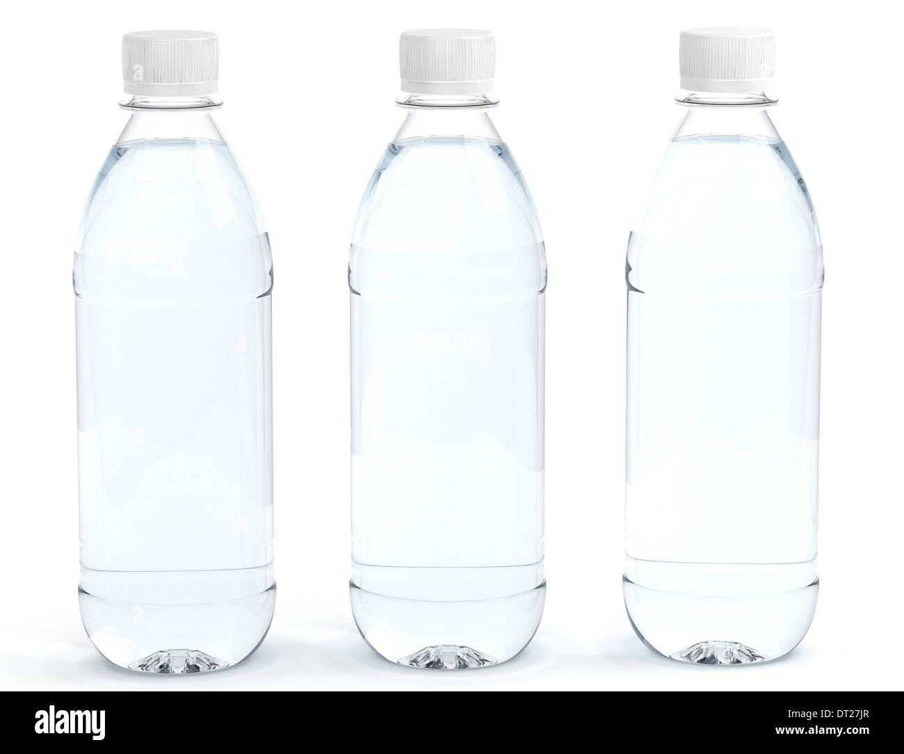 Bottles of water isolated on white background Stock Photo Alamy