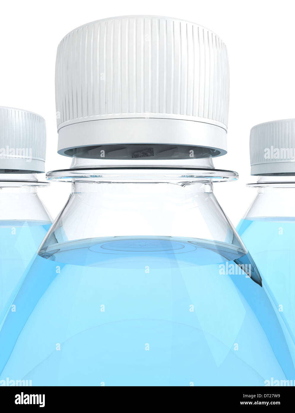 Bottles of water isolated on white background Stock Photo - Alamy