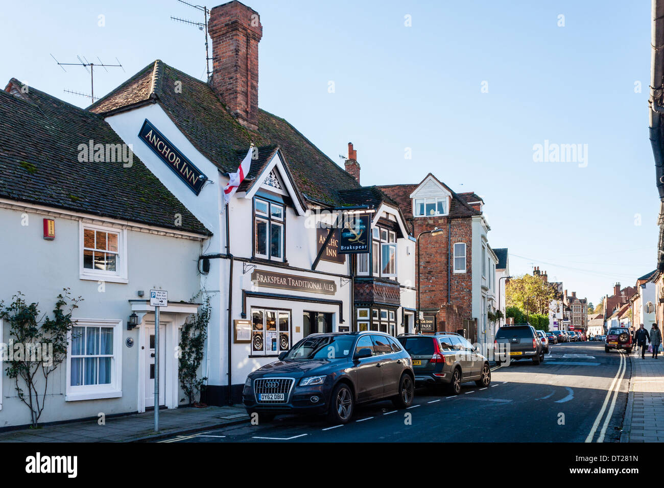 The Anchor Inn, a Brakspear's pub in Henley-on-Thames, Oxfordshire, England, GB, UK. Stock Photo