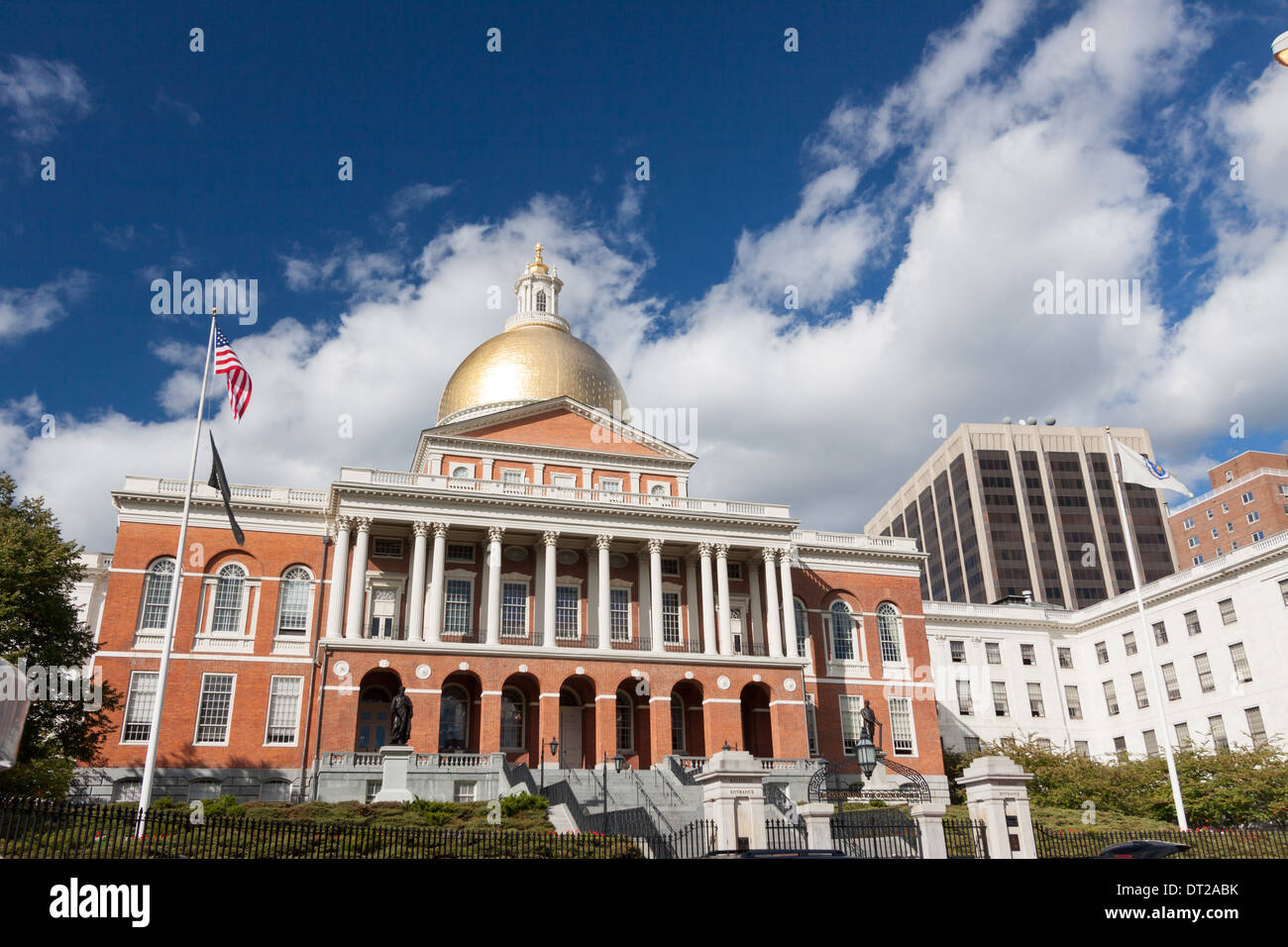 Massachusetts State Capitol, Boston Stock Photo