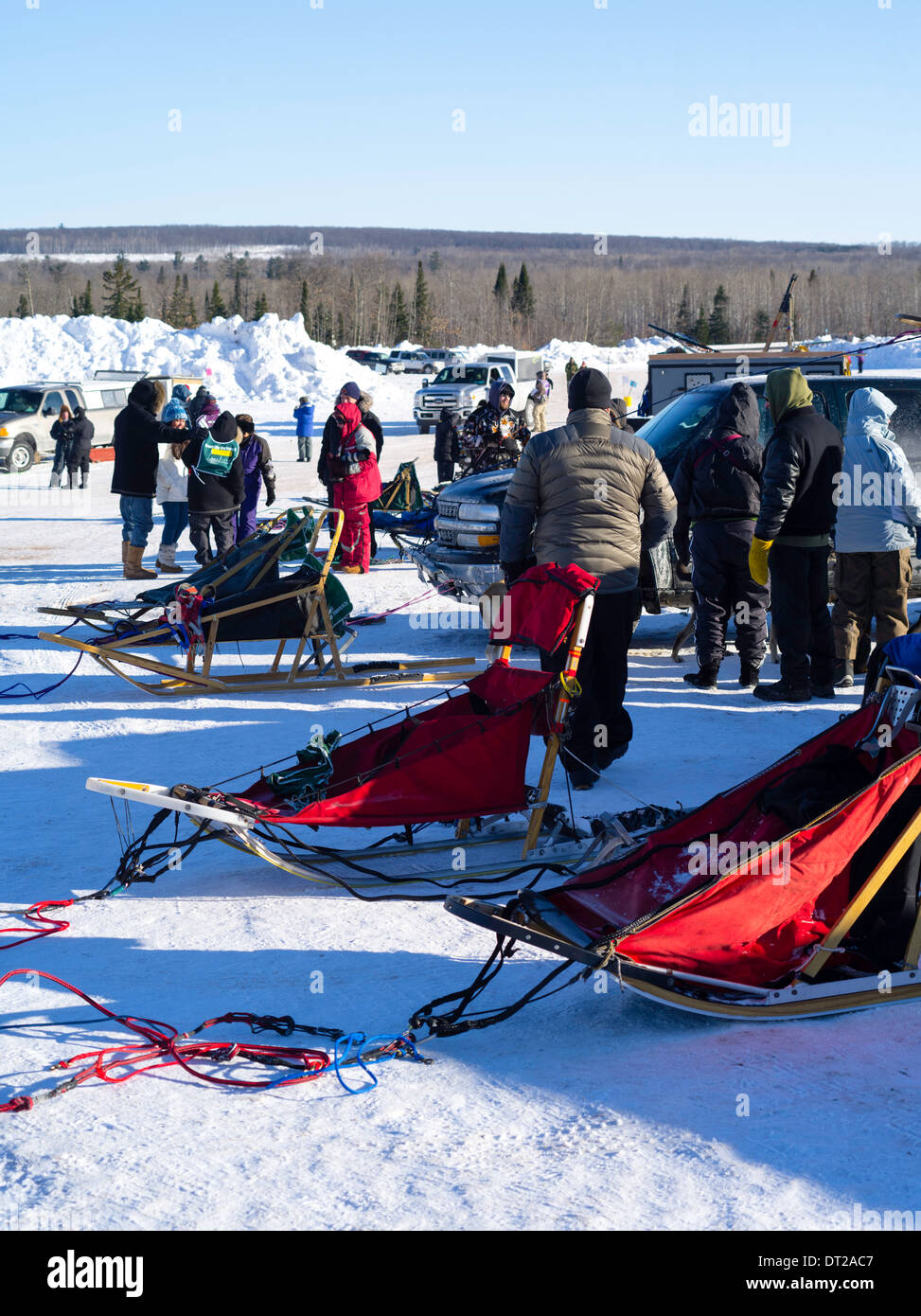 Scenes from the Apostle Islands Sled Dog Race, hosted by the Bayfield