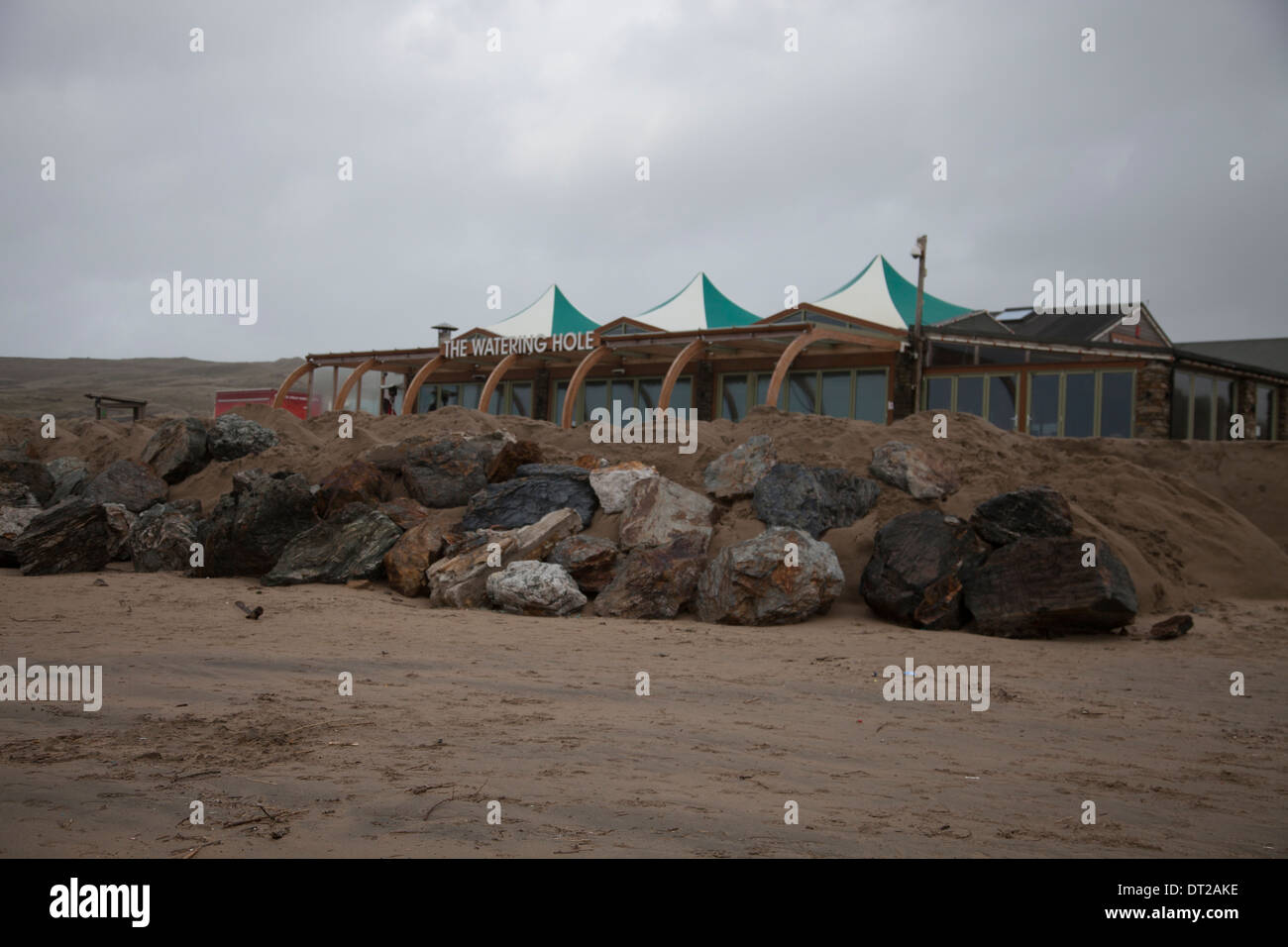 Watering Hole Bar, Perranporth Stock Photo