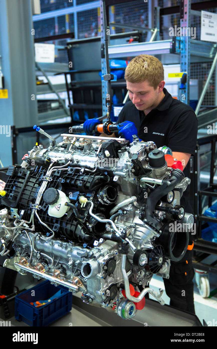 MercedesAMG engine production factory in Affalterbach, Germany