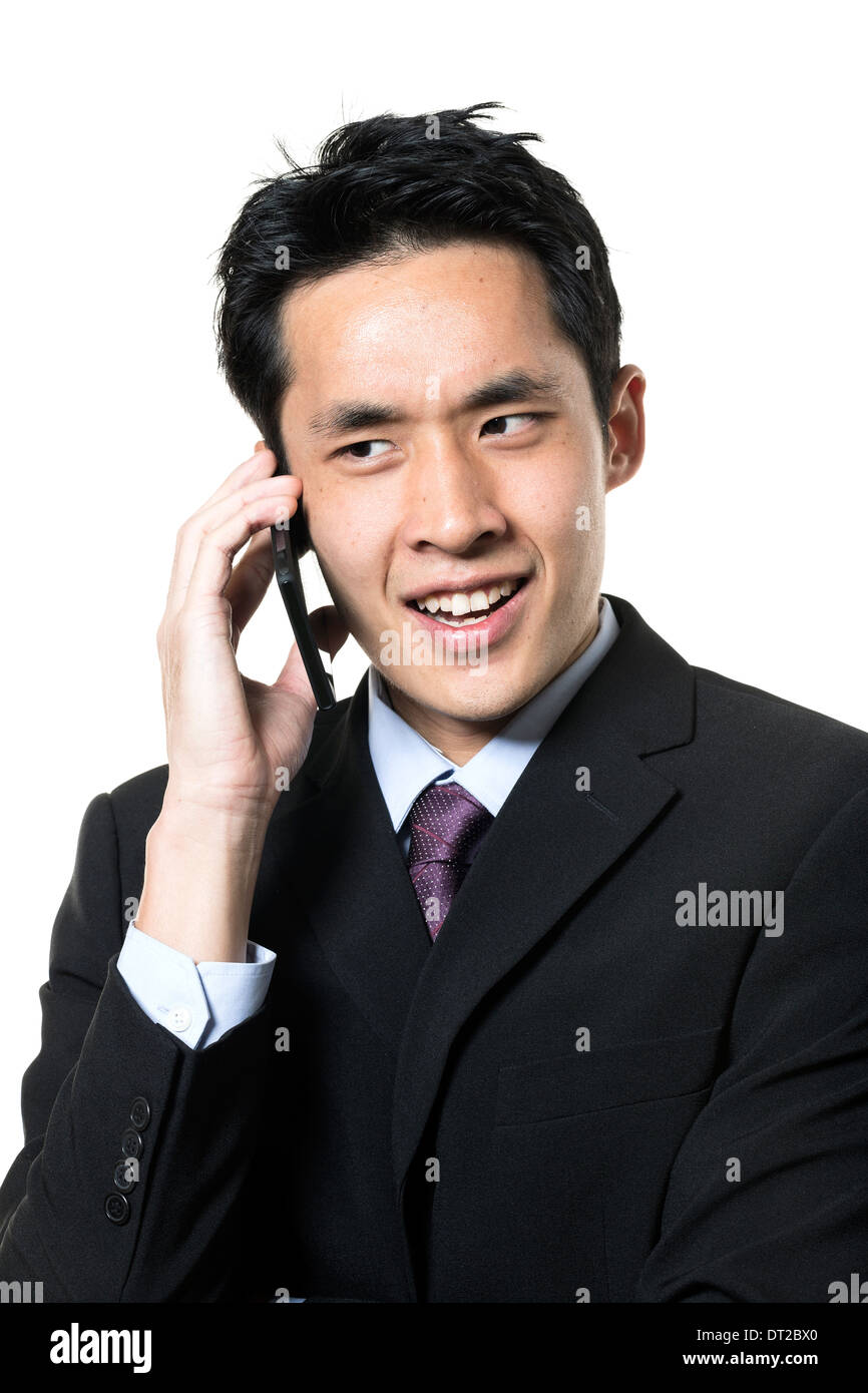 Angry asian businessman on phone hi-res stock photography and ...