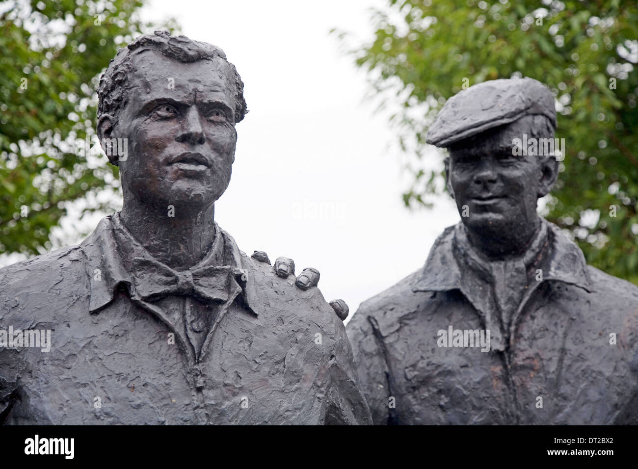 Bronze Statue Of Mike Hawthorn Goodwood Racing Circuit Sussex UK Stock Photo