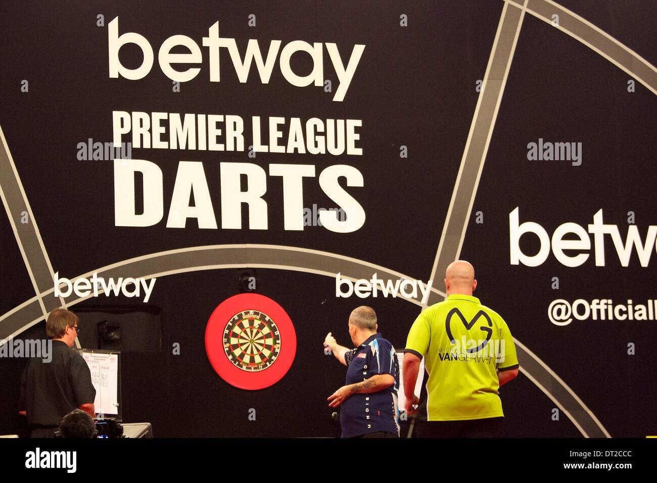 Liverpool, UK. 06th Feb, 2014. Phil Taylor in action during the first round of the Premier League Darts from the Echo Arena. Credit:  Action Plus Sports/Alamy Live News Stock Photo