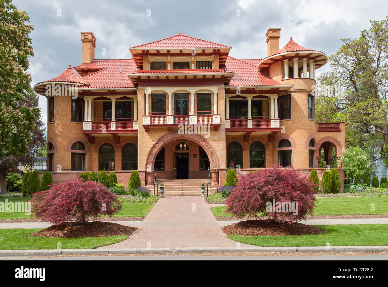 Washington, Spokane, historic Browne's Addition neighborhood, Patsy Clark Mansion built 1898 Stock Photo