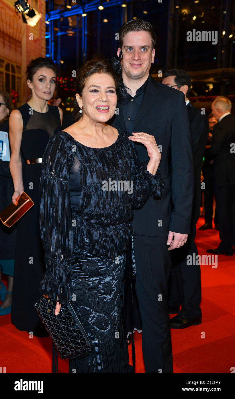 Actress Hannelore Elsner and son Dominik arrives at the ...