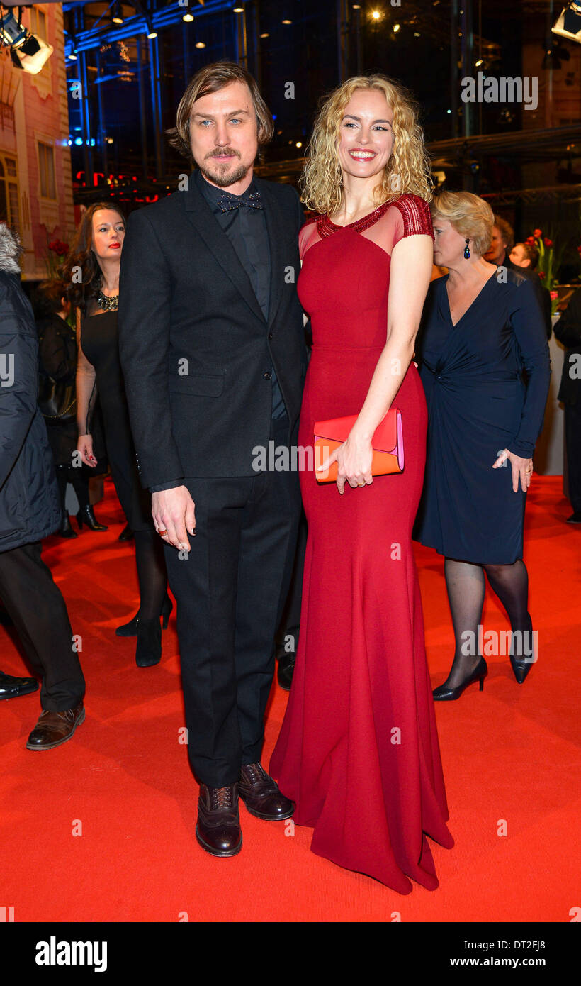 Lars Eidinger and Actress Nina Hoss arrives at the premiere of The ...