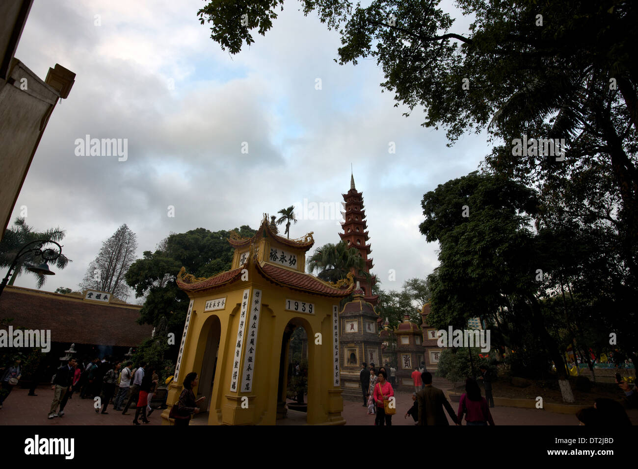 Tran Quoc Pagoda, Hanoi's oldest temple.Built during the 6th century Ly dynasty. Stock Photo