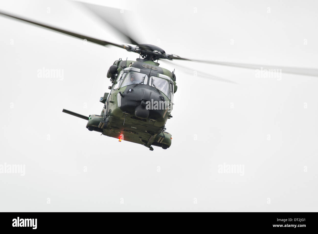 Finnish Air Force NH90 from NH INdustries displays at RAF Fairford during the 2013 Royal International Air Tattoo. Stock Photo