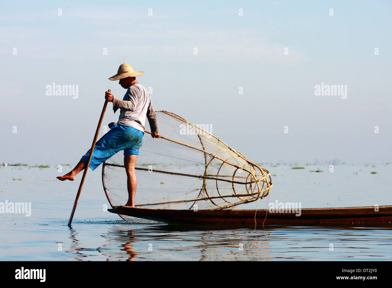 INLE LAKE, MYANMAR Stock Photo