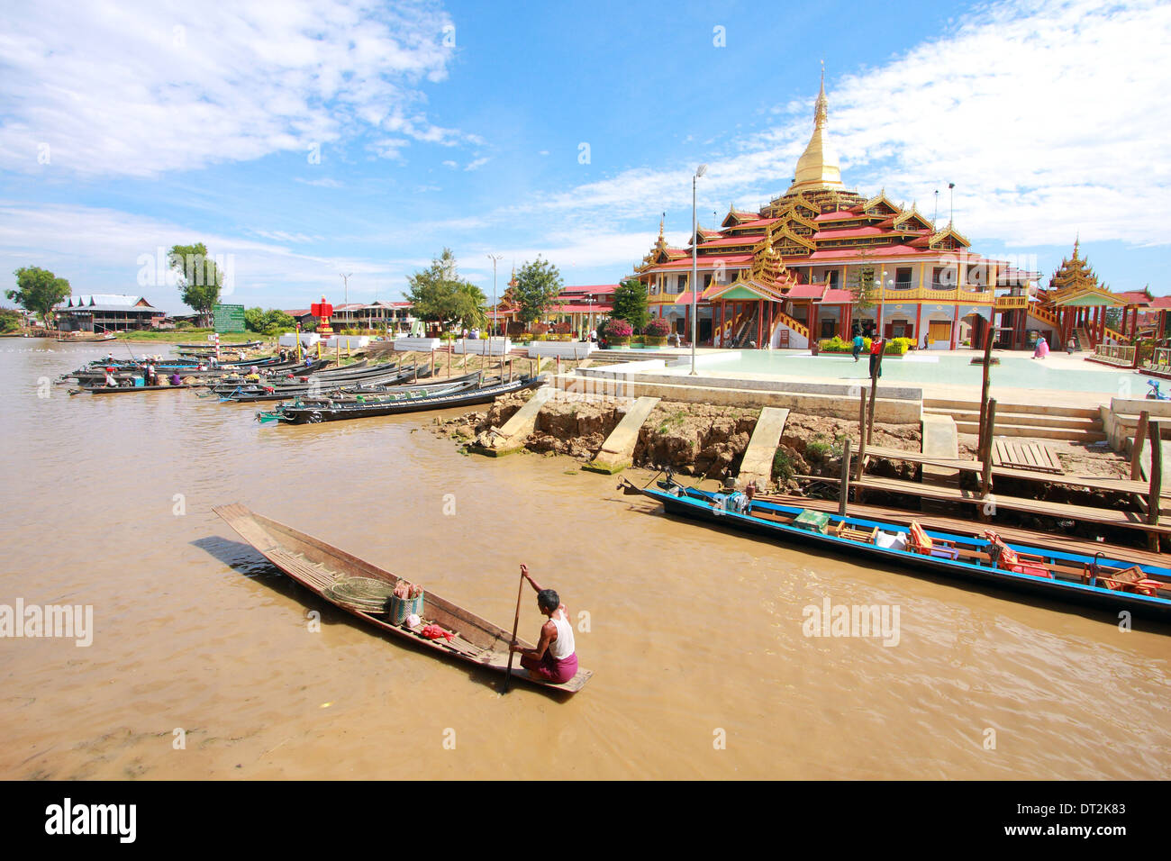 INLE LAKE, MYANMAR Stock Photo