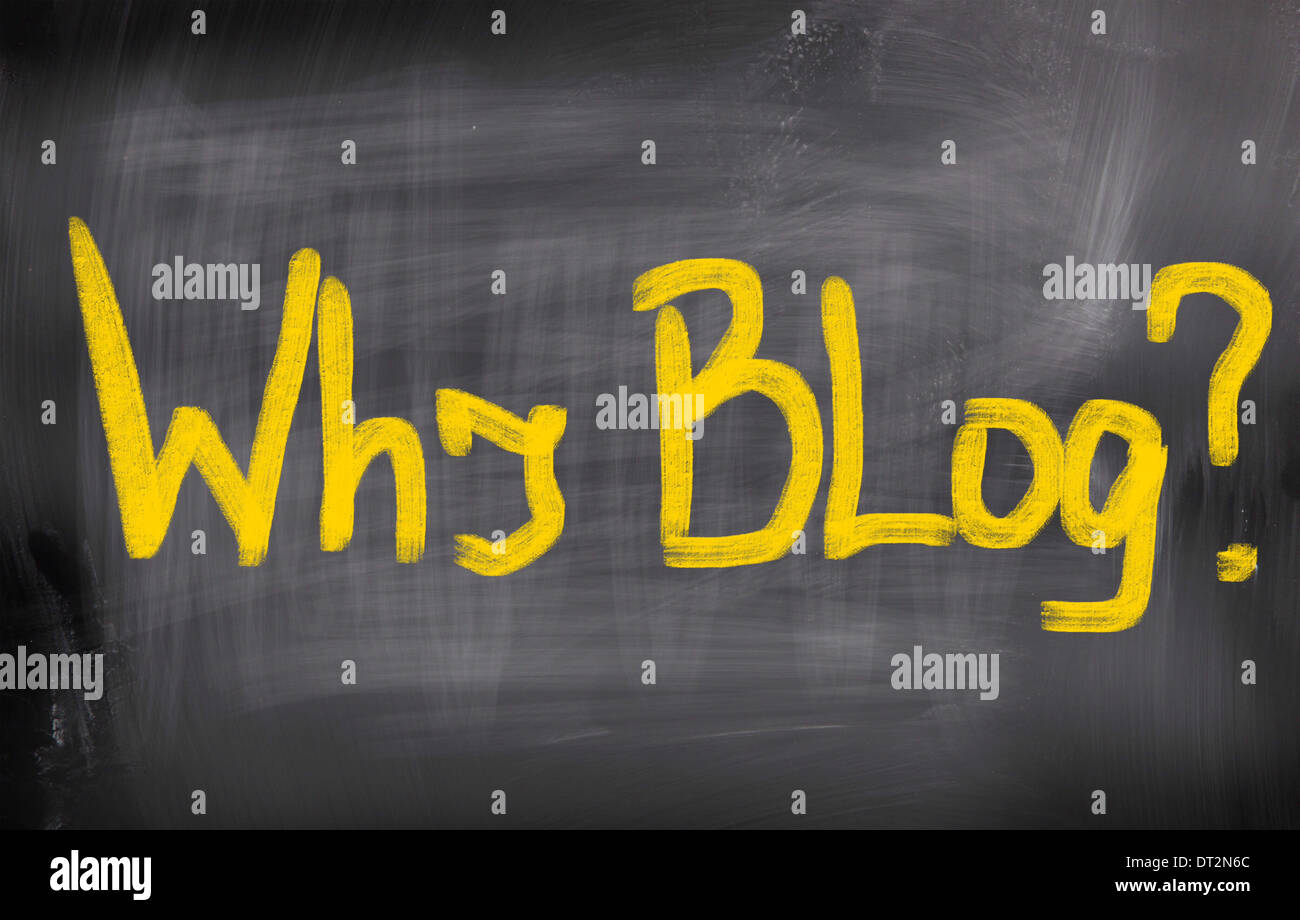 Why Blog Concept Stock Photo - Alamy