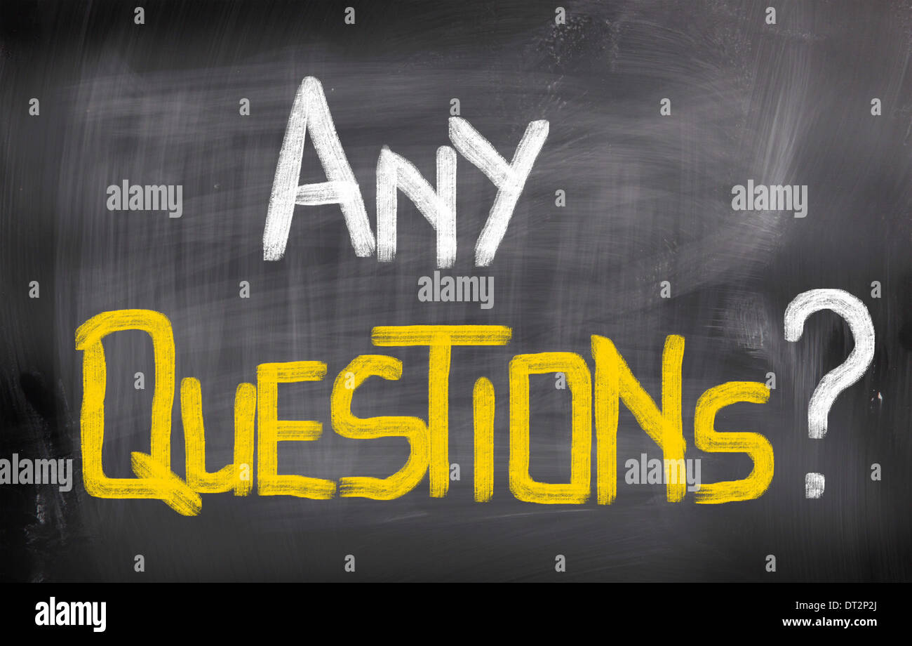 Any Questions Concept Stock Photo - Alamy