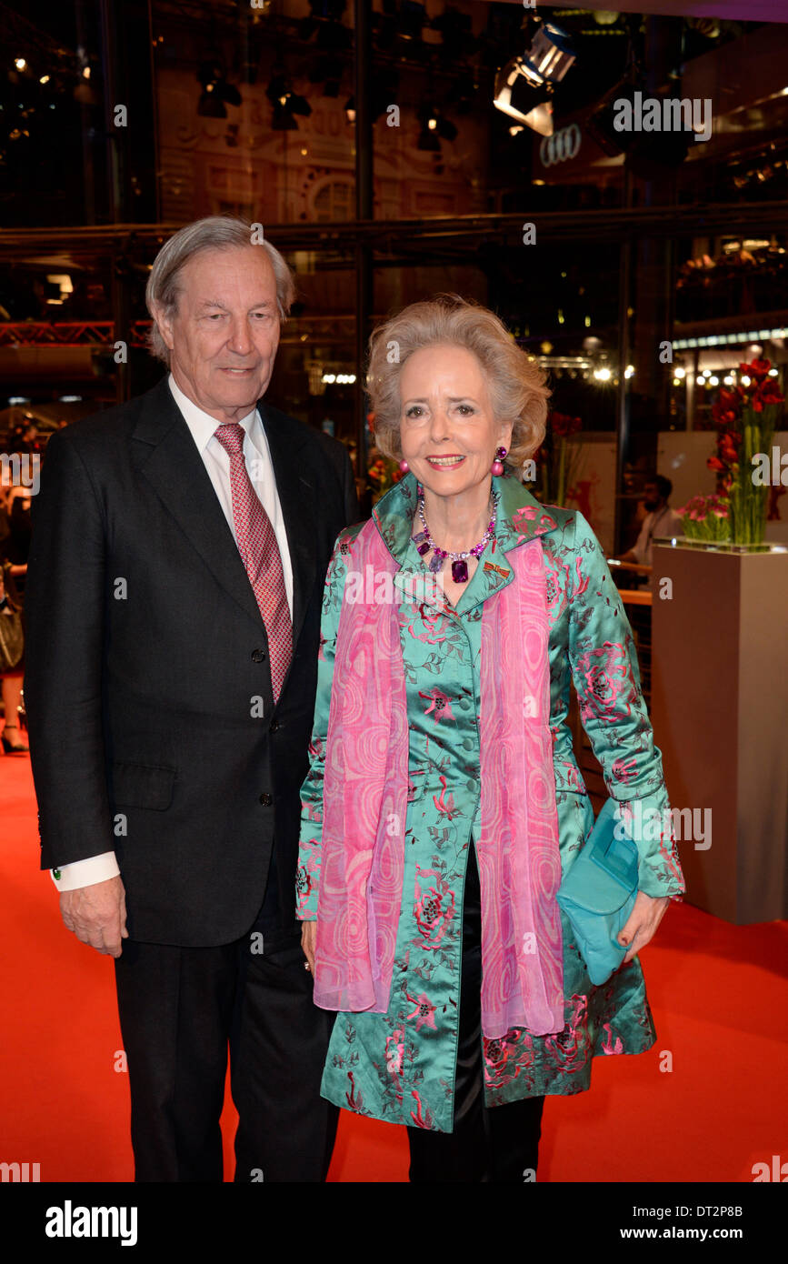 Andreas Graf von Hardenberg and Isa Graefin von Hardenberg attending the 'The Grand Budapest Hotel' premiere at the 64th Berlin International Film Festival / Berlinale 2014 on February 6, 2014 in Berlin, Germany. Stock Photo