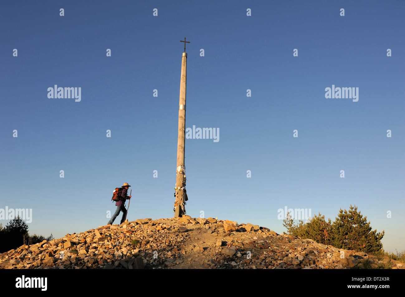 Cruz de ferro at the camino de santiago hi-res stock photography and ...