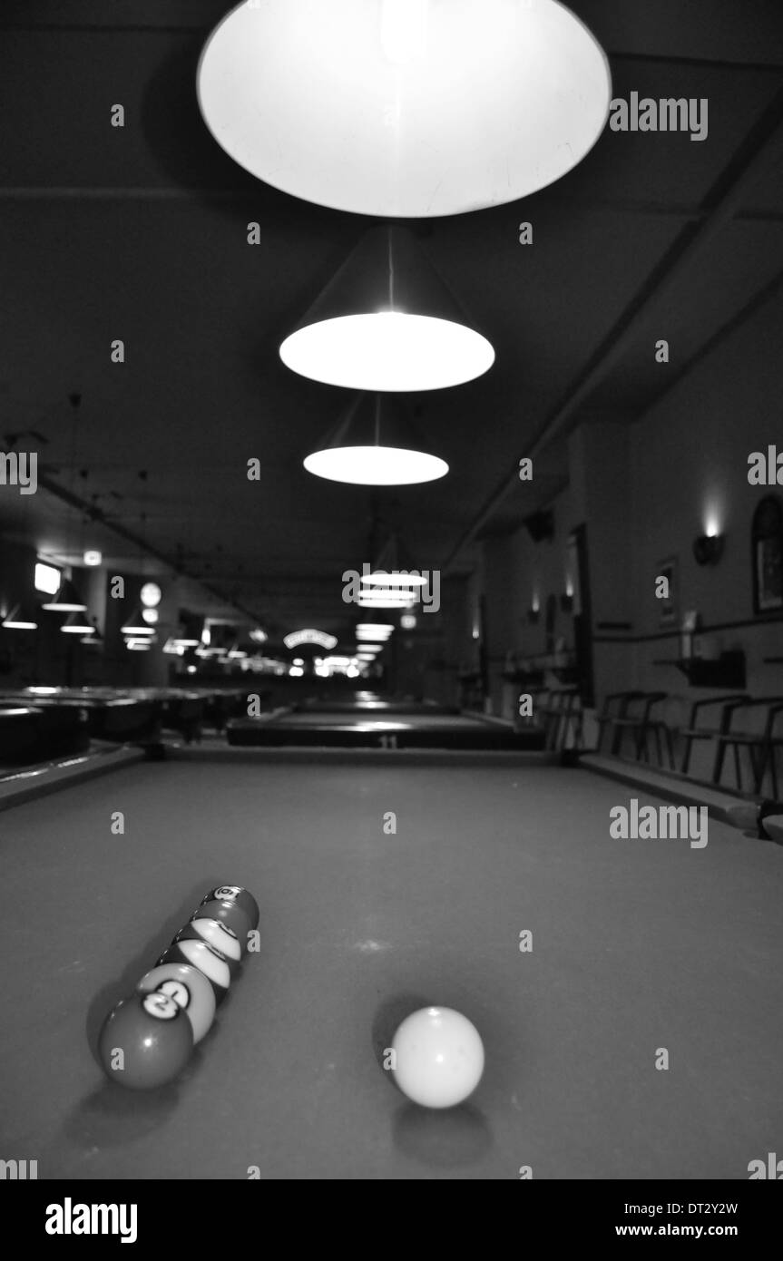 Billard, Hamburg, Germany. Stock Photo