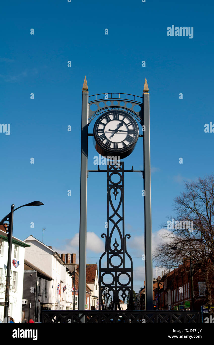 The Town Clock, Newport Pagnell, Buckinghamshire, England, UK Stock Photo