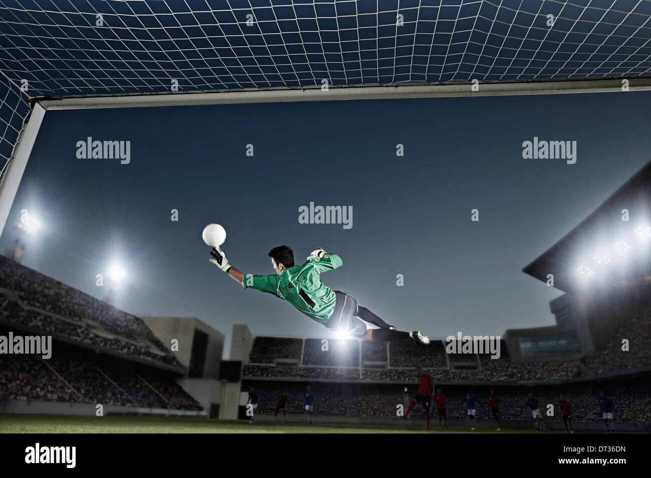 Football goalie diving hires stock photography and images Alamy
