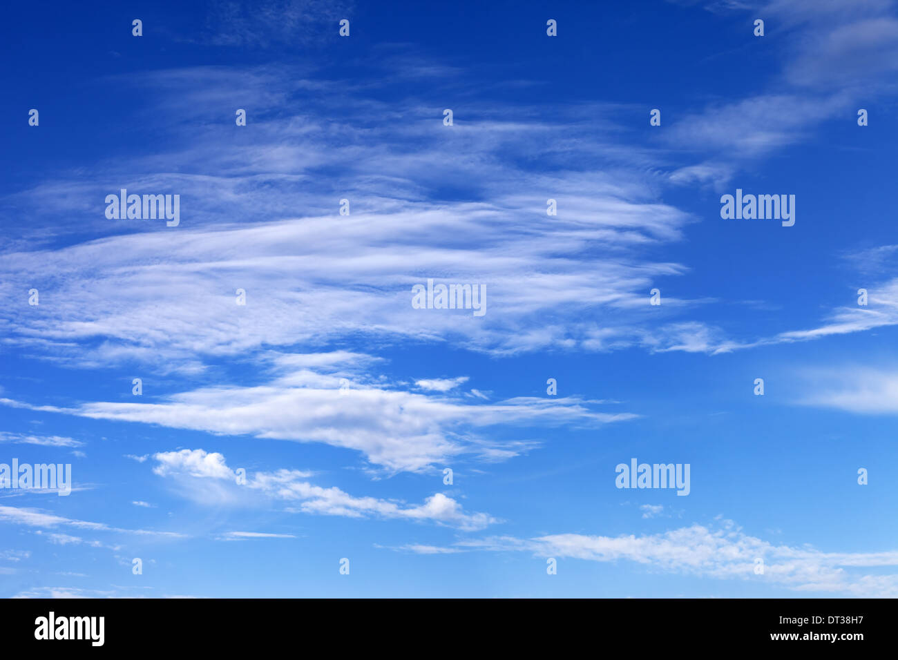 Blue sky with clouds in summer hi-res stock photography and images - Alamy