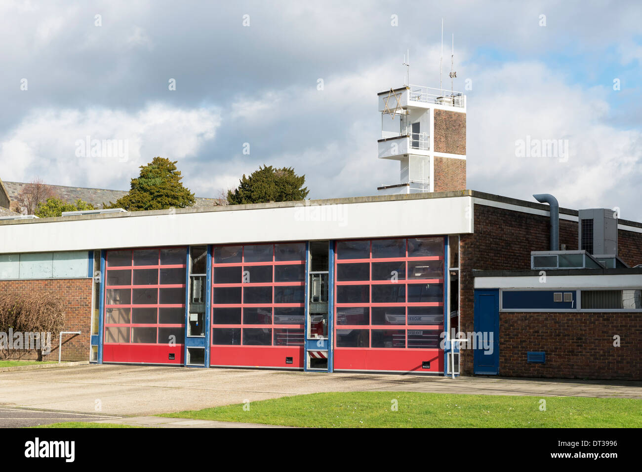 The chichester fire station on the north giratory system in chichester