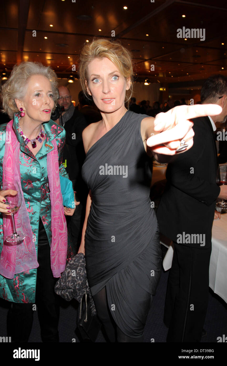 Isa Graefin von Hardenberg and Maria Furtwaengler during the opening party at the 64th Berlin International Film Festival / Berlinale 2014 on February 6, 2014 in Berlin, Germany. Stock Photo
