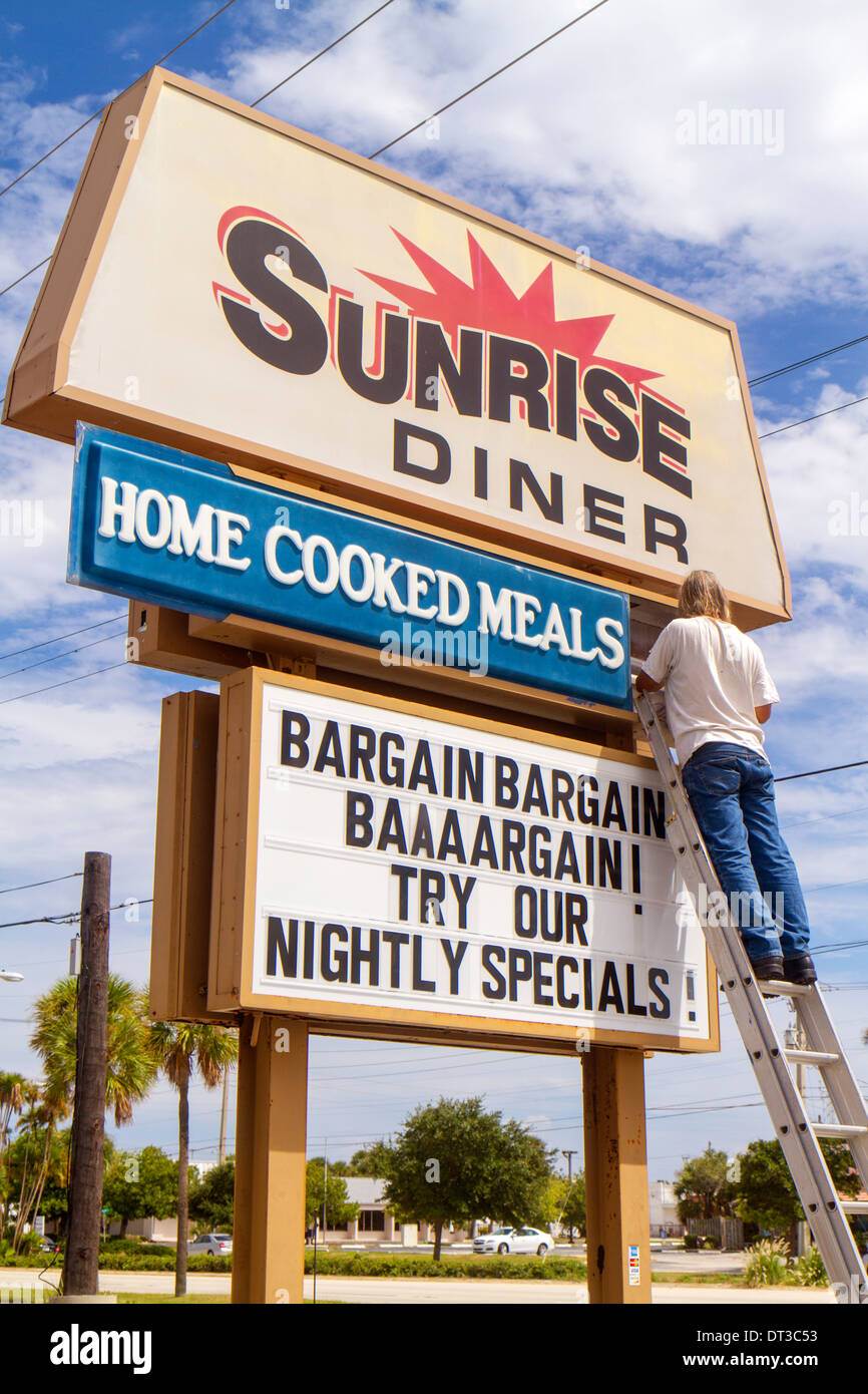 Florida Brevard County,Port Canaveral,Sunrise Diner,restaurant