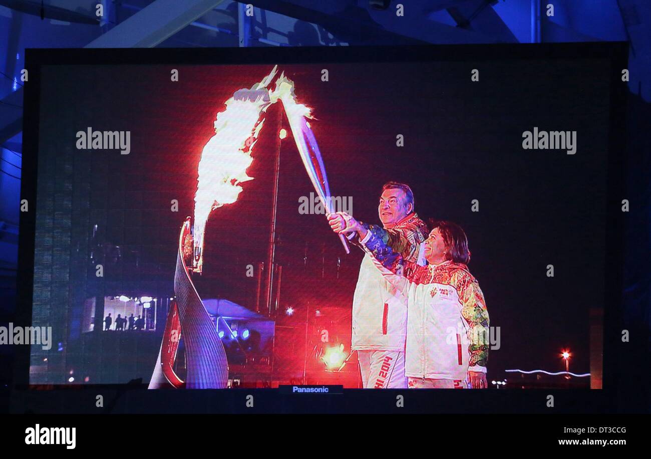 Irina Rodnina and Vladislav Tretyak lit the Olympic flame in Sochi 92 Irina Rodnina and Vladislav Tretyak lit the Olympic flame in Sochi 47