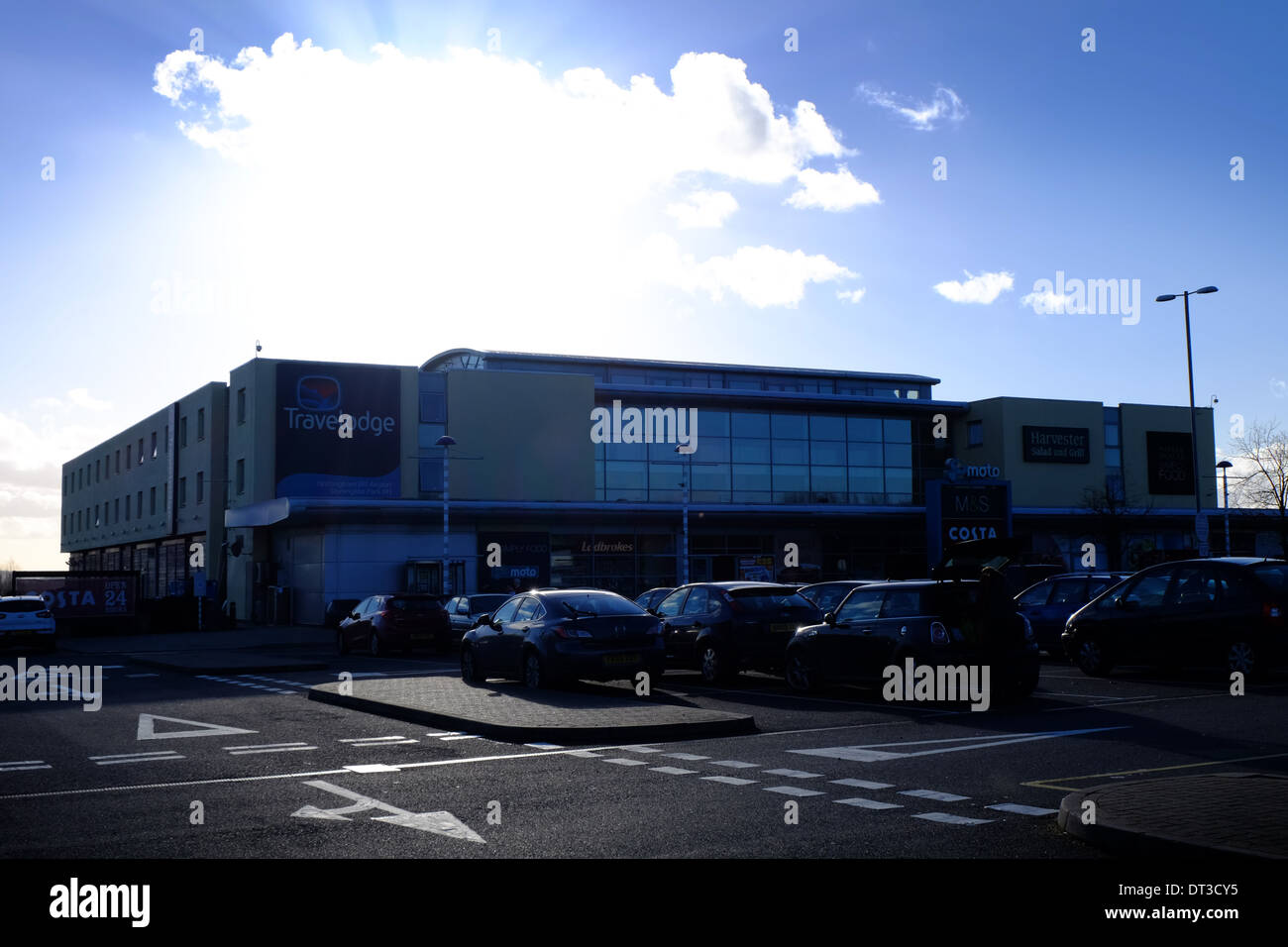 General view of Donington Park Services, M1 Stock Photo