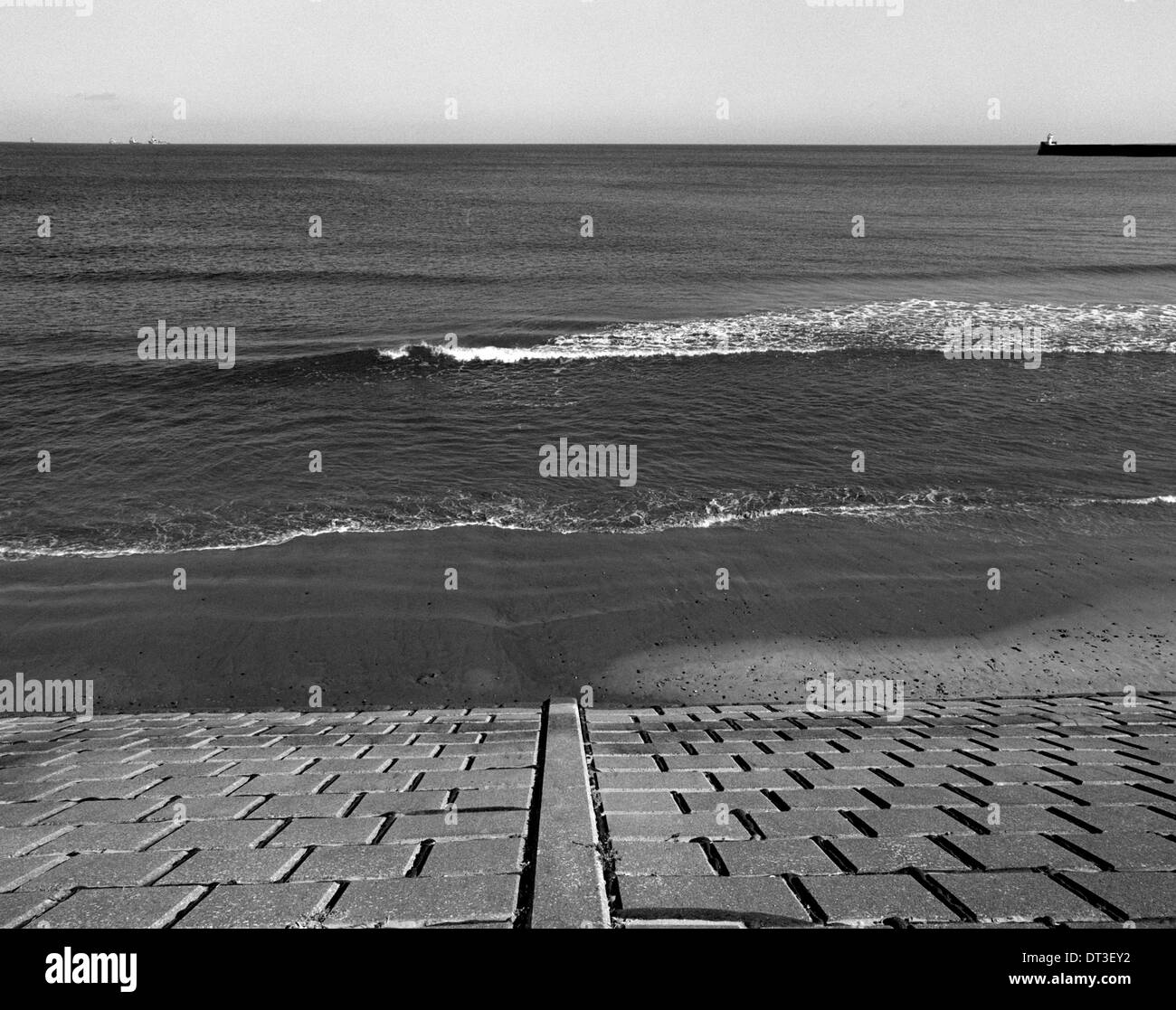 Beach esplanade - Aberdeen - Scotland - UK Stock Photo