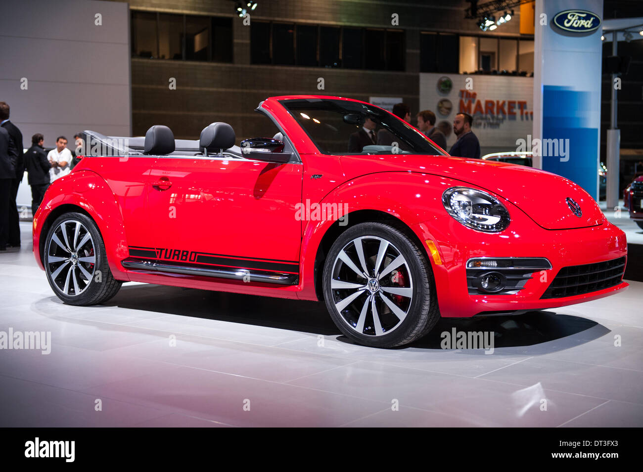 Chicago, USA. 6th Feb, 2014. The Volkswagen Beetle Convertible on display at the 2014 Chicago Auto Show on February 6, 2014. Credit: Max Herman / Alamy Live News Stock Photo