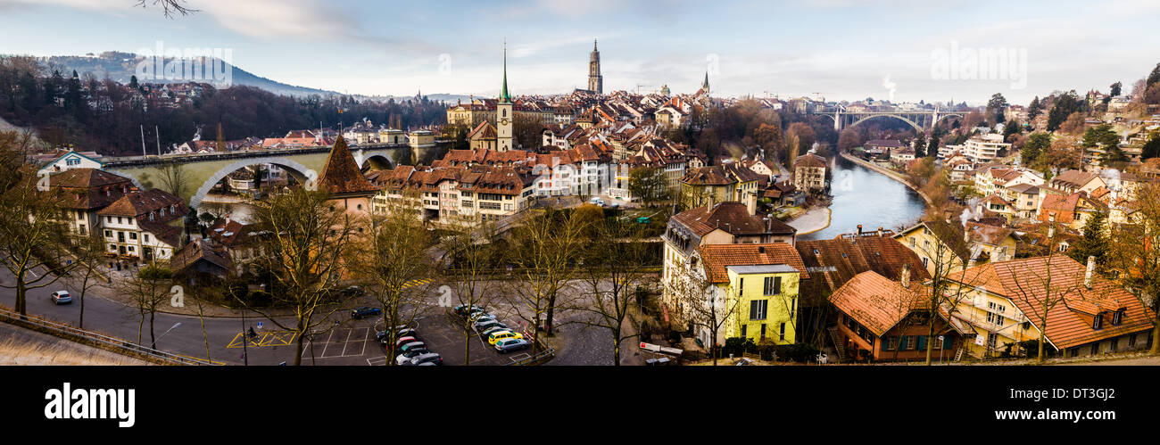 Bern old city view, historical center in morning Stock Photo